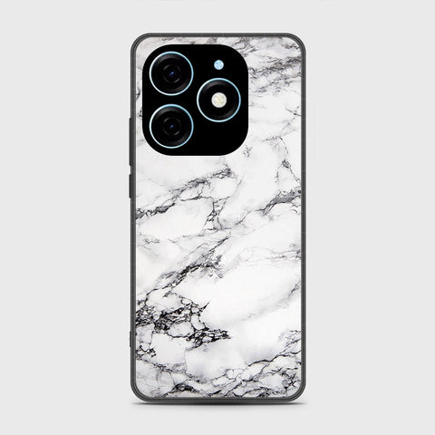 Tecno Pop 8 Cover - White Marble Series - HQ Premium Shine Durable Shatterproof Case