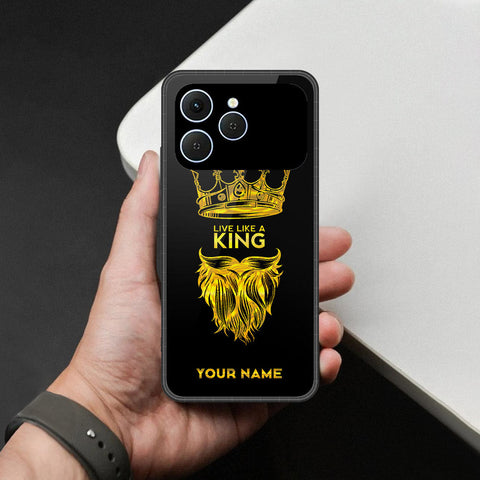 Tecno Spark 40 Cover - Gold Series - HQ Premium Shine Durable Shatterproof Case