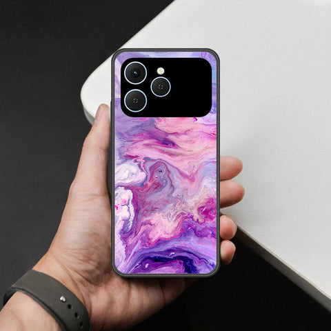 Tecno Spark 40 Cover - Colorful Marble Series - HQ Premium Shine Durable Shatterproof Case