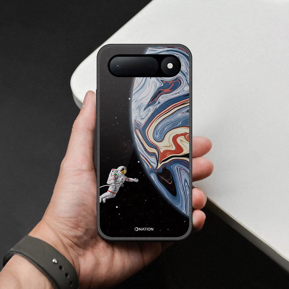 Tecno Spark 50 5G Cover - Cosmic Marble Astronaut Design - HQ Ultra Shine Premium Infinity Glass Soft Silicon Borders Case