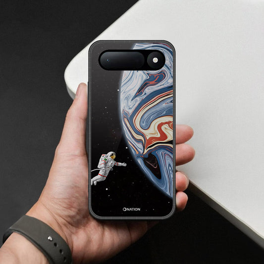 Tecno Spark 50 5G Cover - Cosmic Marble Astronaut Design - HQ Ultra Shine Premium Infinity Glass Soft Silicon Borders Case