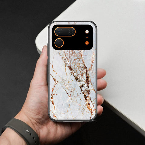 Tecno Spark 50 Pro Cover - White Marble Series - HQ Premium Shine Durable Shatterproof Case