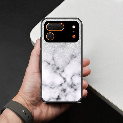 Tecno Spark 50 Pro Cover - White Marble Series - HQ Premium Shine Durable Shatterproof Case