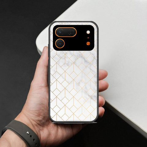 Tecno Spark 50 Pro Cover - White Marble Series 2 - HQ Premium Shine Durable Shatterproof Case