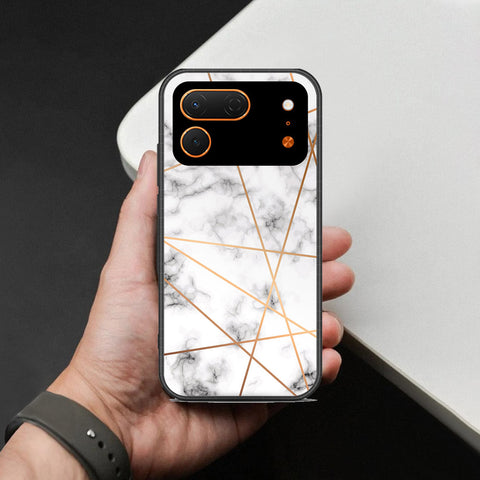 Tecno Spark 50 Pro Cover - White Marble Series 2 - HQ Premium Shine Durable Shatterproof Case