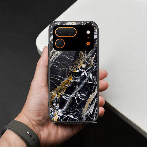 Tecno Spark 50 Pro Cover - Black Marble Series - HQ Premium Shine Durable Shatterproof Case