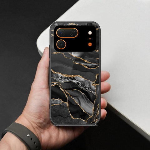 Tecno Spark 50 Pro Cover - Black Marble Series - HQ Premium Shine Durable Shatterproof Case