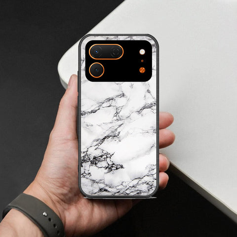 Tecno Spark 50 Pro Cover - White Marble Series - HQ Premium Shine Durable Shatterproof Case