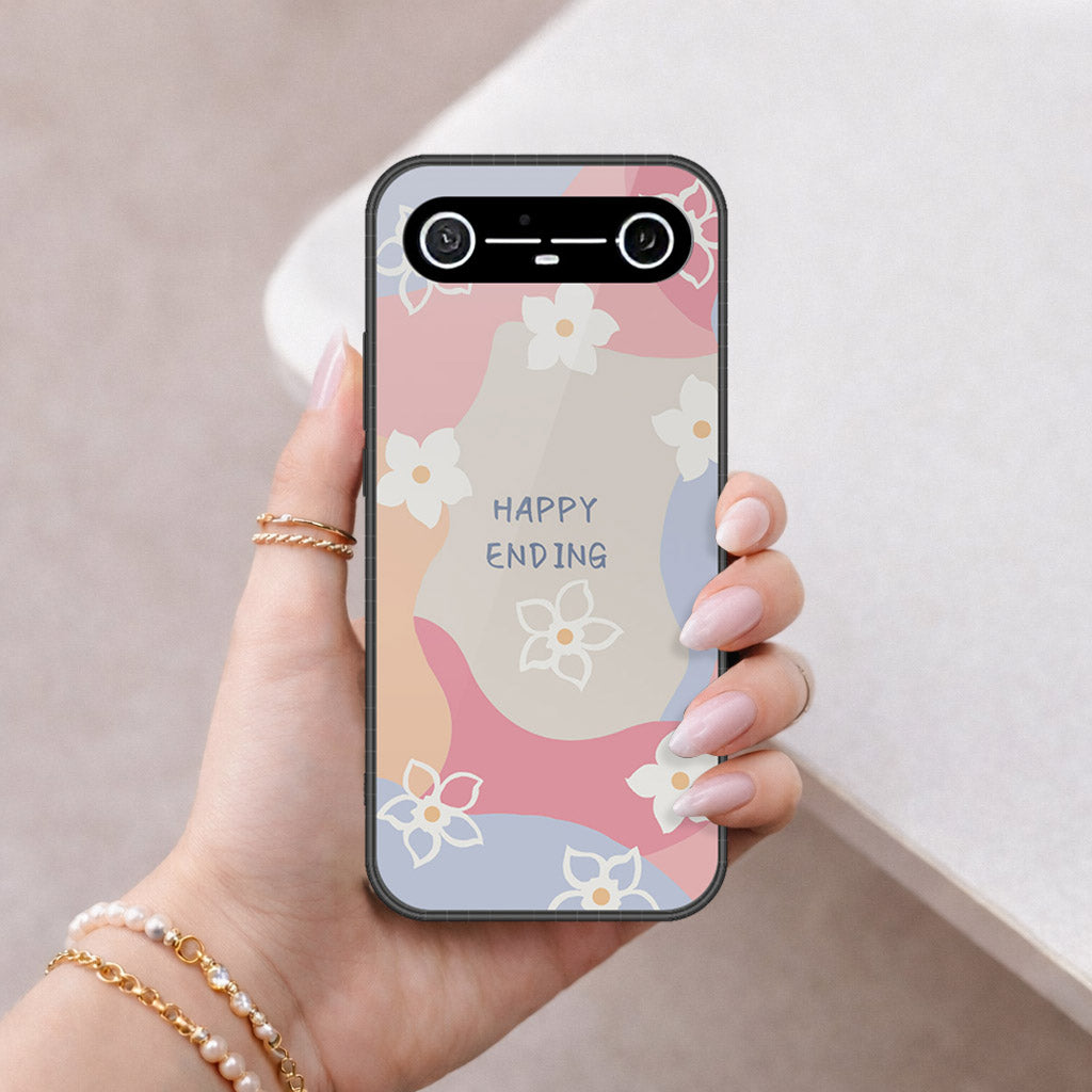 Tecno Spark Slim Cover - Happy Series - HQ Ultra Shine Premium Infinity Glass Soft Silicon Borders Case