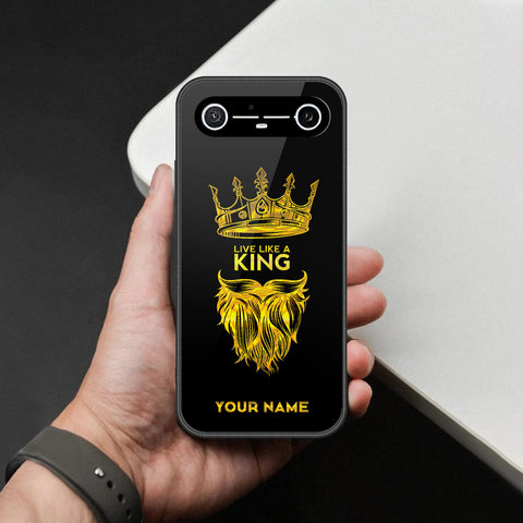 Tecno Pova Slim Cover - Gold Series - HQ Ultra Shine Premium Infinity Glass Soft Silicon Borders Case