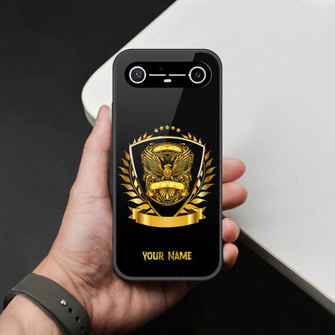 Tecno Pova Slim Cover - Gold Series - HQ Ultra Shine Premium Infinity Glass Soft Silicon Borders Case
