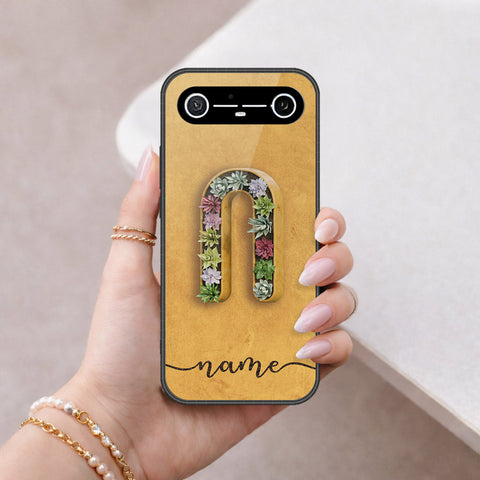 Tecno Spark Slim Cover - Personalized Alphabet Series - HQ Ultra Shine Premium Infinity Glass Soft Silicon Borders Case