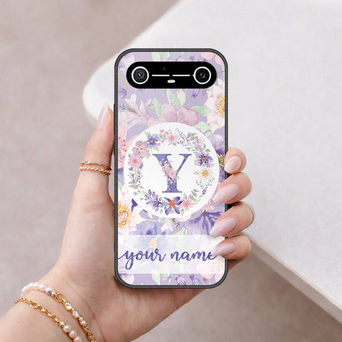 Tecno Spark Slim Cover - Personalized Alphabet Series - HQ Ultra Shine Premium Infinity Glass Soft Silicon Borders Case