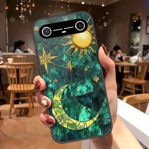 Tecno Pova Slim Cover - Celestial Starry Universe Series - HQ Ultra Shine Premium Infinity Glass Soft Silicon Borders Case