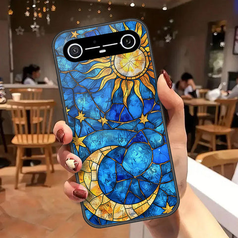 Tecno Pova Slim Cover - Celestial Starry Universe Series - HQ Ultra Shine Premium Infinity Glass Soft Silicon Borders Case
