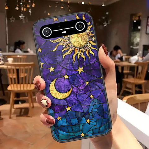 Tecno Pova Slim Cover - Celestial Starry Universe Series - HQ Ultra Shine Premium Infinity Glass Soft Silicon Borders Case