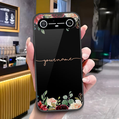 Tecno Spark Slim Cover - ONation Your Name Series - HQ Ultra Shine Premium Infinity Glass Soft Silicon Borders Case