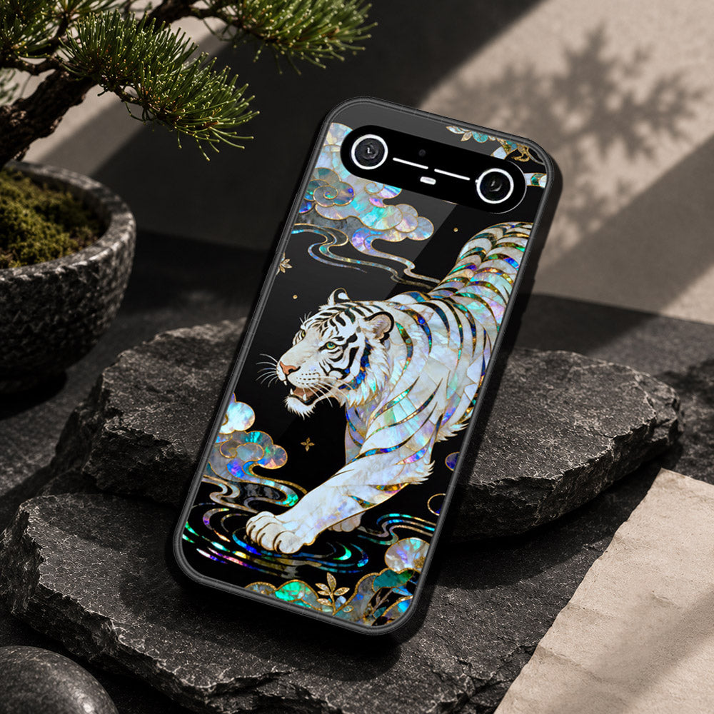 Tecno Spark Slim Cover - Pearl Dynasty Series - HQ Ultra Shine Premium Infinity Glass Soft Silicon Borders Case
