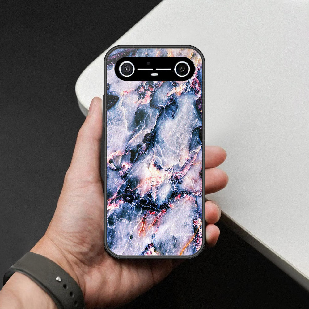 Tecno Spark Slim Cover - Colorful Marble Series - HQ Ultra Shine Premium Infinity Glass Soft Silicon Borders Case