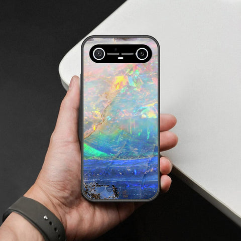 Tecno Spark Slim Cover - Colorful Marble Series - HQ Ultra Shine Premium Infinity Glass Soft Silicon Borders Case