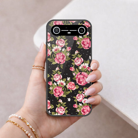 Tecno Spark Slim Cover - Floral Series - HQ Ultra Shine Premium Infinity Glass Soft Silicon Borders Case