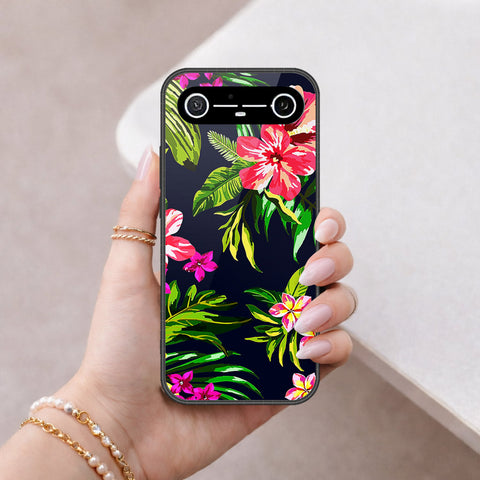 Tecno Spark Slim Cover - Floral Series - HQ Ultra Shine Premium Infinity Glass Soft Silicon Borders Case