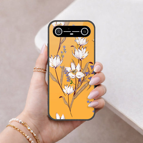 Tecno Spark Slim Cover - Floral Series - HQ Ultra Shine Premium Infinity Glass Soft Silicon Borders Case