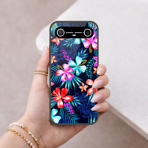 Tecno Spark Slim Cover - Floral Series - HQ Ultra Shine Premium Infinity Glass Soft Silicon Borders Case