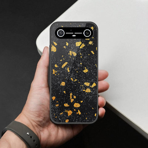 Tecno Spark Slim Cover - Black Marble Series - HQ Ultra Shine Premium Infinity Glass Soft Silicon Borders Case
