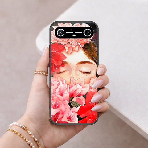 Tecno Spark Slim Cover - Floral Series - HQ Ultra Shine Premium Infinity Glass Soft Silicon Borders Case