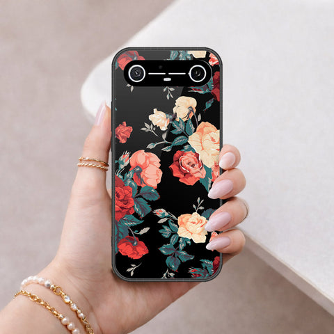 Tecno Spark Slim Cover - Floral Series 2 - HQ Ultra Shine Premium Infinity Glass Soft Silicon Borders Case