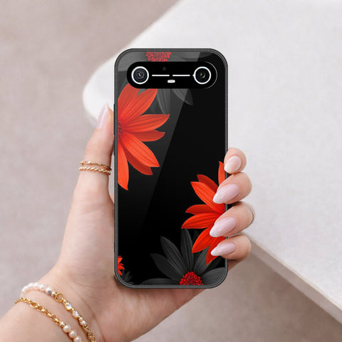 Tecno Spark Slim Cover - Floral Series 2 - HQ Ultra Shine Premium Infinity Glass Soft Silicon Borders Case