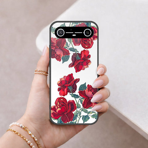 Tecno Spark Slim Cover - Floral Series 2 - HQ Ultra Shine Premium Infinity Glass Soft Silicon Borders Case