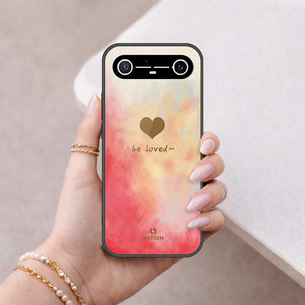 Tecno Spark Slim Cover - Onation Heart Series - HQ Ultra Shine Premium Infinity Glass Soft Silicon Borders Case