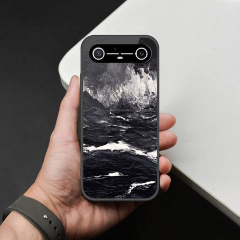 Tecno Spark Slim Cover - Black Marble Series - HQ Ultra Shine Premium Infinity Glass Soft Silicon Borders Case