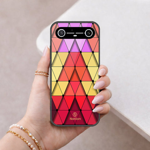 Tecno Spark Slim Cover - Onation Pyramid Series - HQ Ultra Shine Premium Infinity Glass Soft Silicon Borders Case