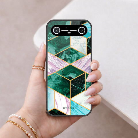 Tecno Spark Slim Cover - O'Nation Shades of Marble Series - HQ Ultra Shine Premium Infinity Glass Soft Silicon Borders Case