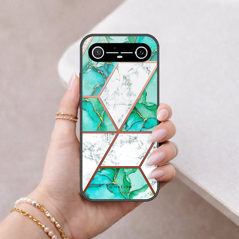 Tecno Spark Slim Cover - O'Nation Shades of Marble Series - HQ Ultra Shine Premium Infinity Glass Soft Silicon Borders Case