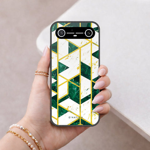 Tecno Spark Slim Cover - O'Nation Shades of Marble Series - HQ Ultra Shine Premium Infinity Glass Soft Silicon Borders Case