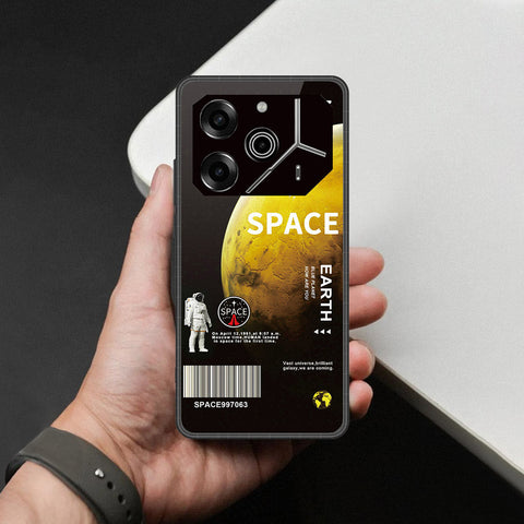 Tecno Pova 6 - Limitless Series - HQ Ultra Shine Premium Infinity Glass Soft Silicon Borders Case