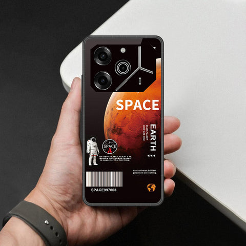 Tecno Pova 6 - Limitless Series - HQ Ultra Shine Premium Infinity Glass Soft Silicon Borders Case