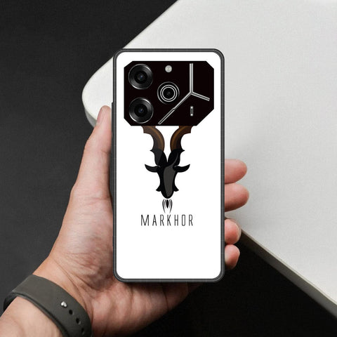 Tecno Pova 6 Pro - Markhor Series - HQ Ultra Shine Premium Infinity Glass Soft Silicon Borders Case