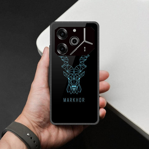 Tecno Pova 6 Pro - Markhor Series - HQ Ultra Shine Premium Infinity Glass Soft Silicon Borders Case