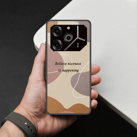 Tecno Pova 6 - Happy Series - HQ Ultra Shine Premium Infinity Glass Soft Silicon Borders Case