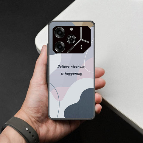 Tecno Pova 6 - Happy Series - HQ Ultra Shine Premium Infinity Glass Soft Silicon Borders Case