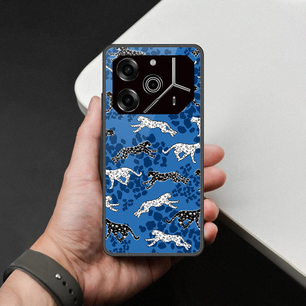 Tecno Pova 6 - Hustle Series - HQ Ultra Shine Premium Infinity Glass Soft Silicon Borders Case