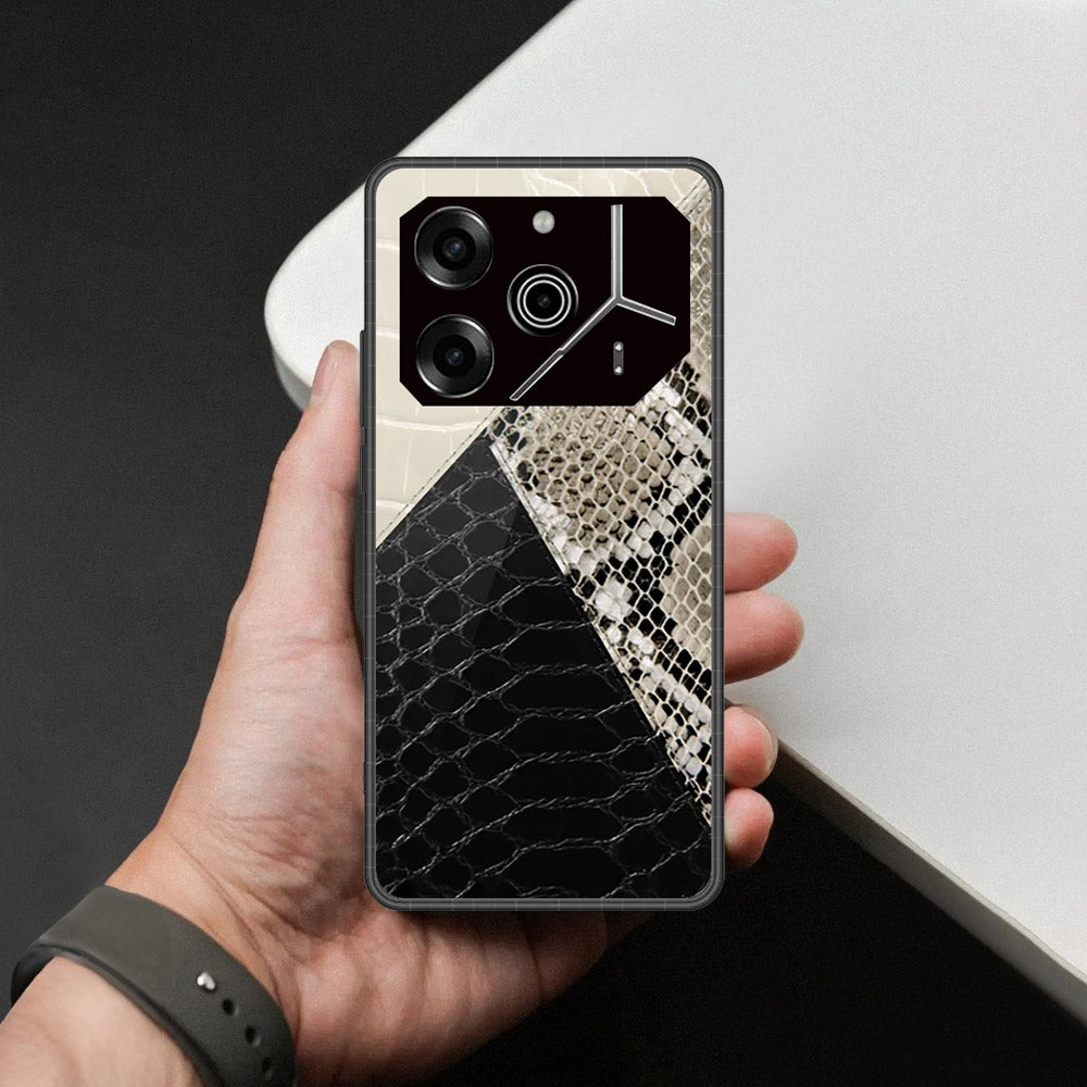 Tecno Pova 6 - Printed Skins Series - HQ Ultra Shine Premium Infinity Glass Soft Silicon Borders Case