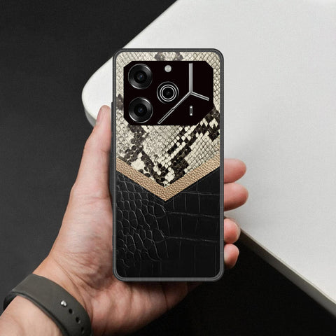 Tecno Pova 6 - Printed Skins Series - HQ Ultra Shine Premium Infinity Glass Soft Silicon Borders Case