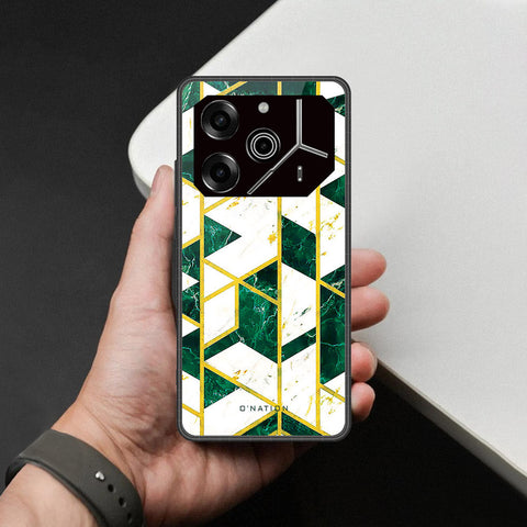 Tecno Pova 6 - O'Nation Shades of Marble Series - HQ Ultra Shine Premium Infinity Glass Soft Silicon Borders Case