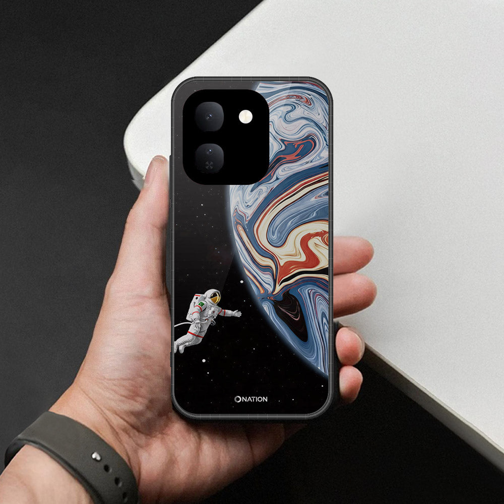 Vivo V80 Lite Cover - Cosmic Marble Astronaut Design - HQ Premium Shine Durable Shatterproof Case